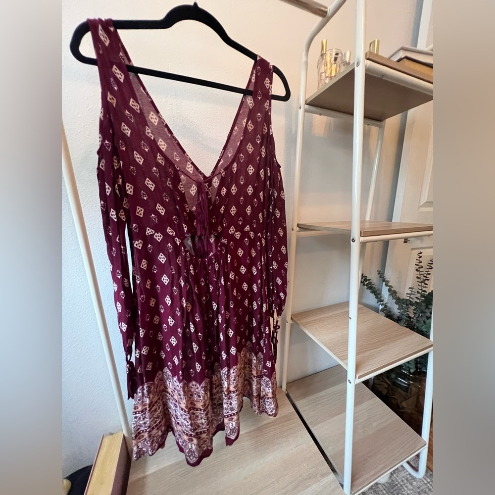 Maroon game day dress